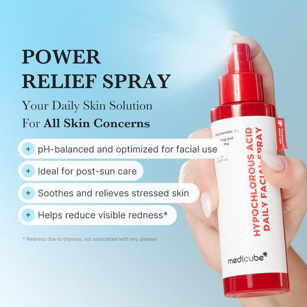 medicube - Hypochlorous Acid Daily Facial Spray - Zklidňující pleťový sprej s kyselinou chlornou pro problematickou a citlivou pleť