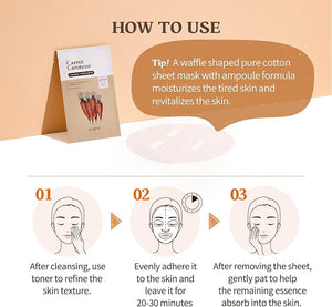 Carrot Carotene Mask - Zklidňující a hydratační textilní maska s beta-karotenem 1ks