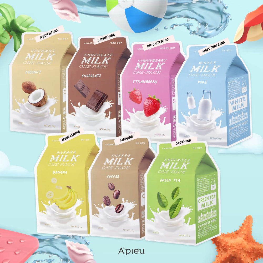 Green Tea Milk One Pack Mask - Zklidňující maska se zeleným čajem 1ks