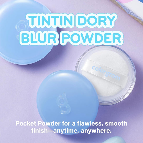 Tintin Dory Blur Powder - Kompaktní pudr pro zmatnění a vyhlazení pórů 4g