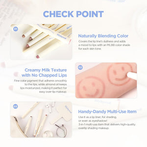 Smiley Lip Blending Stick - Tužka na rty 0,8g