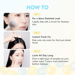 Tintin Dory Blur Powder - Kompaktní pudr pro zmatnění a vyhlazení pórů 4g