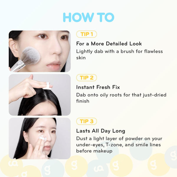 Tintin Dory Blur Powder - Kompaktní pudr pro zmatnění a vyhlazení pórů 4g