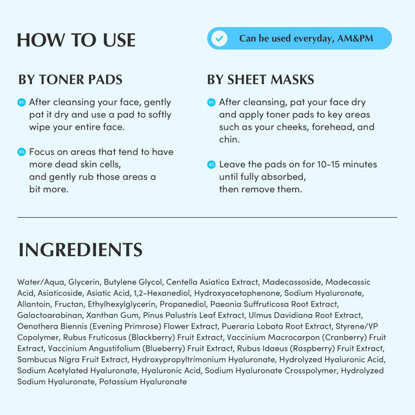 Swimming Pool Toner Pads - Exfoliační a hydratační tonizační polštářky 70g/220ml
