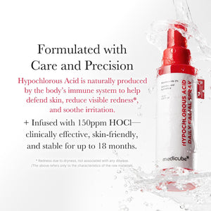 medicube - Hypochlorous Acid Daily Facial Spray - Zklidňující pleťový sprej s kyselinou chlornou pro problematickou a citlivou pleť