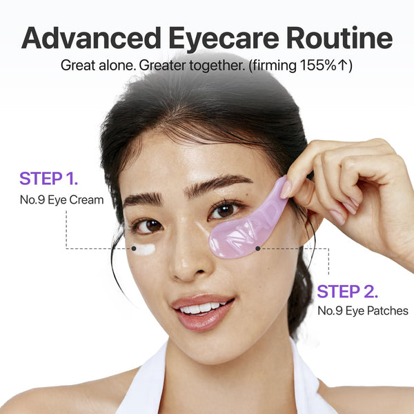 numbuzin - No.9 NAD Collagen Under Eye Patches - Rozjasňující a liftingové hydrogelové polštářky pod oči s kolagenem 5ks