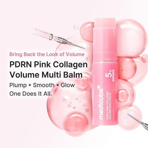 medicube - PDRN Collagen Volume Multi Balm Stick - Multifunkční balzám s PDRN, kolagenem a Volufiline pro plnější pleť
