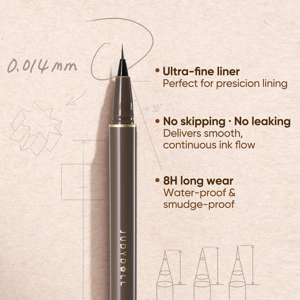 Judydoll - Slim Liquid Eyeliner - Ultratenká tekutá oční linka