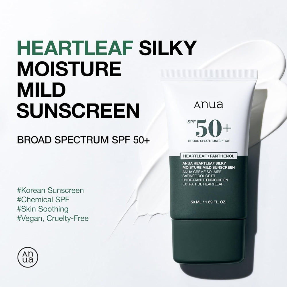 Heartleaf Silky Moisture Sun Cream SPF 50+/PA++++ - Ochranný hydratační SPF krém 50ml