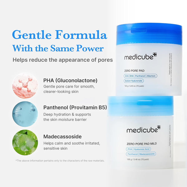 Zero Pore Pad Mild - Jemné tonizující polštářky pro citlivou a podrážděnou pleť 70ks