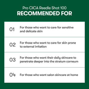 VT Cosmetics - Pro Cica Reedle Shot 100 - Mikrojehličkový zklidňující booster pro citlivou a podrážděnou pleť 50ml