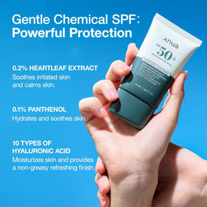 Heartleaf Silky Moisture Sun Cream SPF 50+/PA++++ - Ochranný hydratační SPF krém 50ml