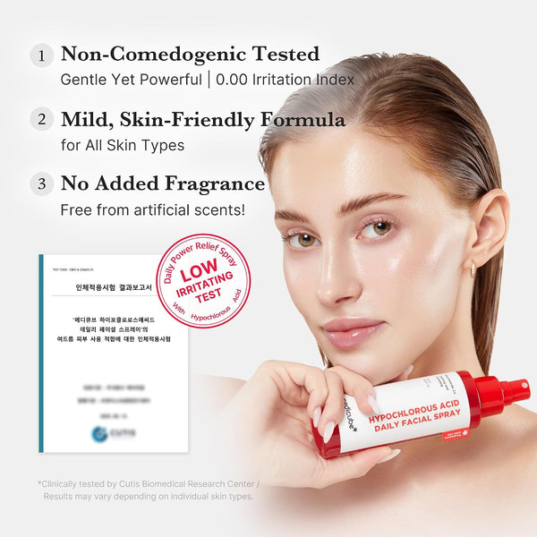 medicube - Hypochlorous Acid Daily Facial Spray - Zklidňující pleťový sprej s kyselinou chlornou pro problematickou a citlivou pleť