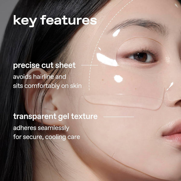 glow - Aloe Hydrogel Sheet Mask - Hydratační a zklidňující hydrogelová maska