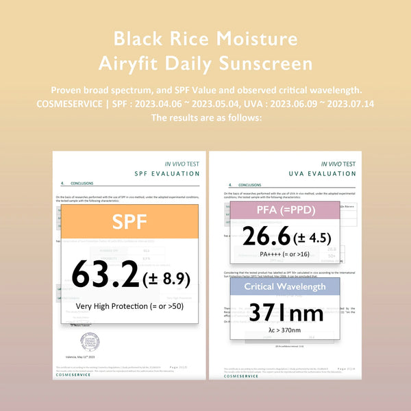 haruharu wonder – Black Rice Moisture Airyfit Daily Sunscreen SPF50+/PA++++ - Lehký hydratační SPF krém s černou rýží