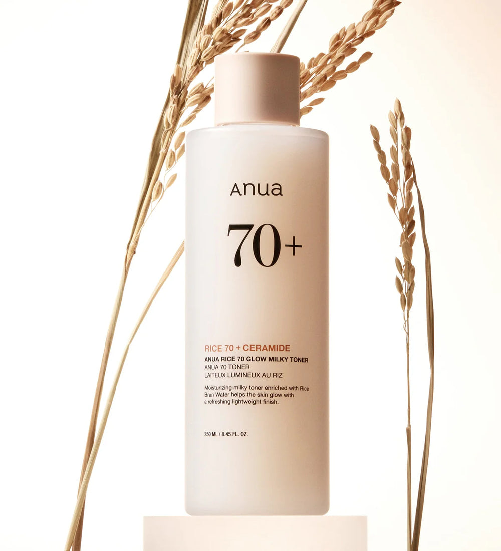 Rice 70 Glow Milky Toner - Hydratační a rozjasňující pleťové tonikum s rýží 250 ml