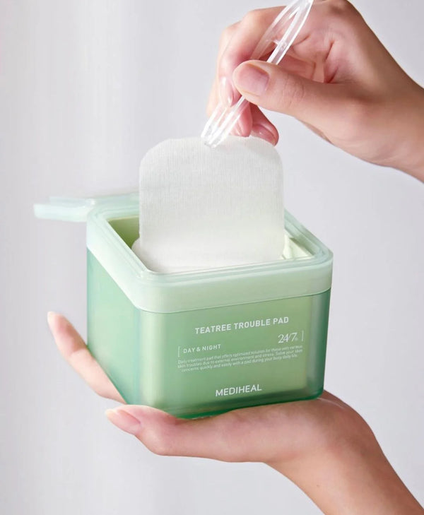 Teatree Trouble Pad - Zklidňující tonizační polštářky s čajovníkem 100ks/150ml