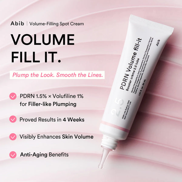 Abib - PDRN Volume Fill-It Booster Cream 2.5 Tube - Krém pro viditelně pevnější pleť 30 ml