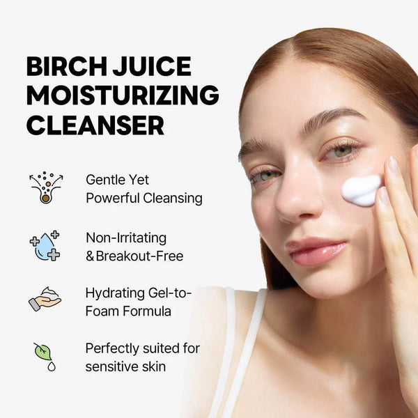 ROUND LAB - Birch Juice Moisturizing Cleanser - Jemný hydratační čisticí gel s březovou mízou 150 ml