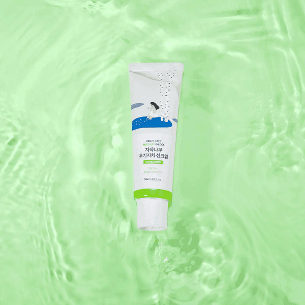 ROUND LAB - Birch Juice Mild-Up Sunscreen SPF 50+ - Fyzikální opalovací krém pro citlivou pleť 50ml