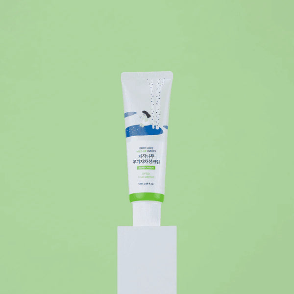 ROUND LAB - Birch Juice Mild-Up Sunscreen SPF 50+ - Fyzikální opalovací krém pro citlivou pleť 50ml
