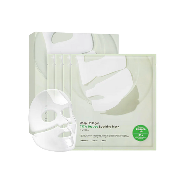 Deep Collagen Cica Teatree Soothing Mask - Zklidňující hydrogelová maska 37g