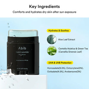 Abib - Quick sunstick Protection bar SPF50+ PA++++ – Ochranná SPF tyčinka 22g