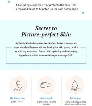 Birch Moisturizing Tone Up Sunscreen SPF50+ PA++++ - Tónovací krém s SPF 50ml