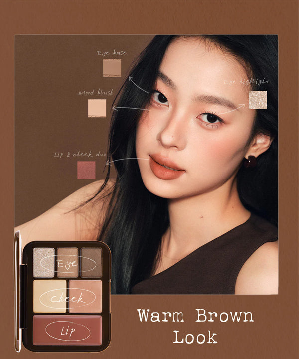 JOOCYEE - Lookbook Multi Palette - Multifunkční paletka 5v1 pro oči, tváře i rty