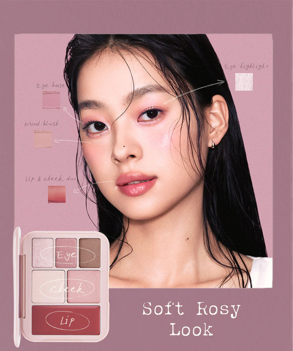 JOOCYEE - Lookbook Multi Palette - Multifunkční paletka 5v1 pro oči, tváře i rty