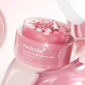 Medicube - PDRN Pink Collagen Capsule Cream - Rozjasňující krém s PDRN pro hydratovanou a sjednocenou pleť