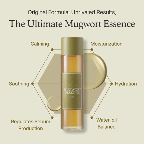Mugwort Essence - Zklidňující pleťová esence s pelyňkem pro citlivou a podrážděnou pleť 160ml