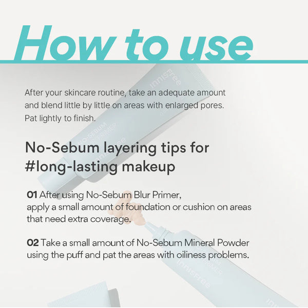 innisfree - No-Sebum Blur Primer - Lehký vyhlazující primer