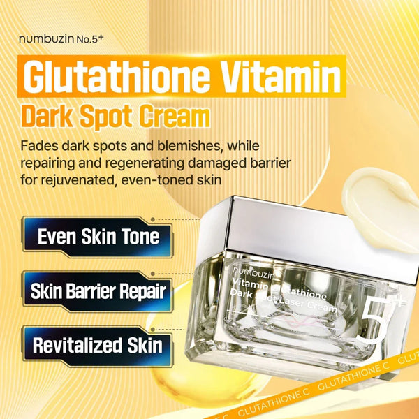 No.5 Vitamin Glutathione Dark Spot Laser Cream - Rozjasňující krém na pigmentové skvrny 50ml