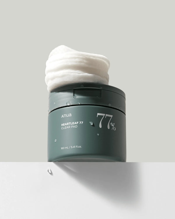 Heartleaf 77 Clear Pad - Exfoliační tonizační polštářky 70ks
