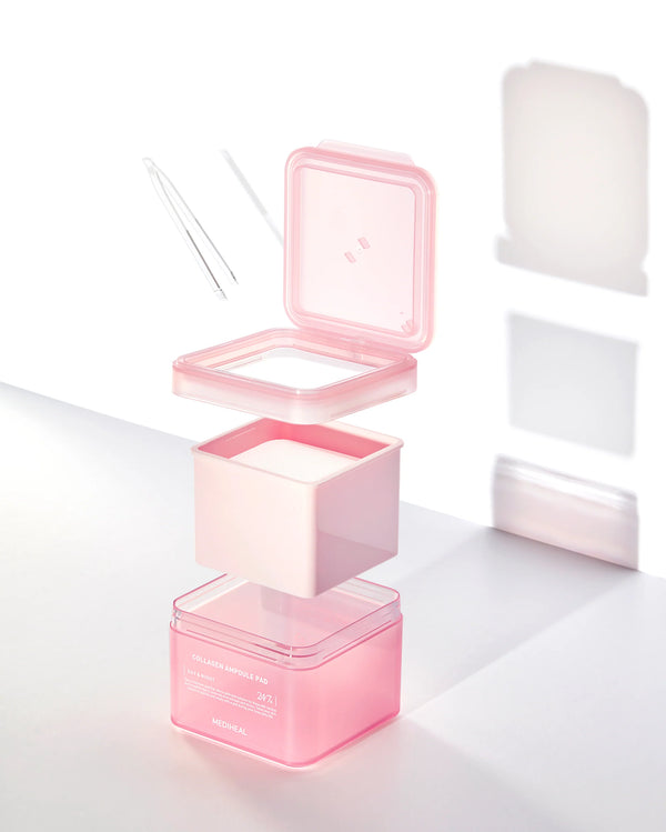 Collagen Ampoule Pad - Zpevňující tonizační polštářky s kolagenem 100ks/150ml