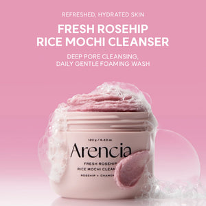 Arencia - Fresh Rosehip Rice Mochi Cleanser - Jemná čisticí pasta pro citlivou a suchou pleť