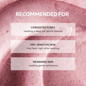 Arencia - Fresh Rosehip Rice Mochi Cleanser - Jemná čisticí pasta pro citlivou a suchou pleť