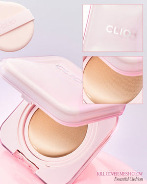 Kill Cover Mesh Glow Essential Cushion - Hydratační make-up v houbičce (+ náhradní náplň)