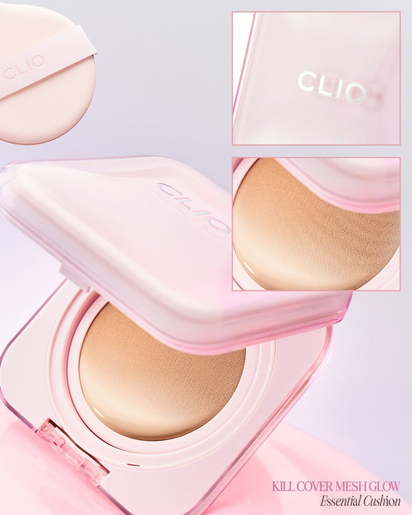 Kill Cover Mesh Glow Essential Cushion - Hydratační make-up v houbičce (+ náhradní náplň)