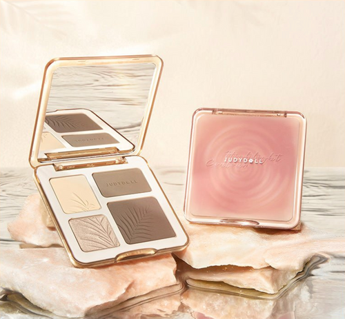 2 IN 1 Highlighter Contour Palette