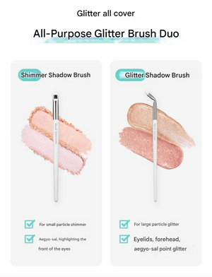 Point Glitter Brush Duo Set