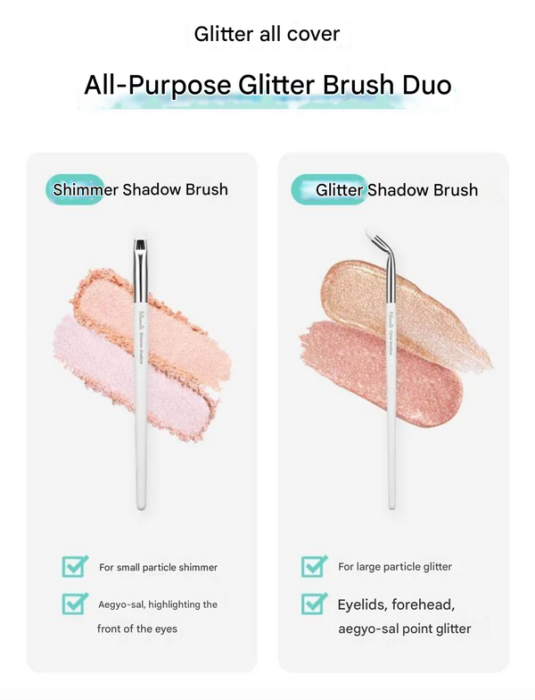 Point Glitter Brush Duo Set