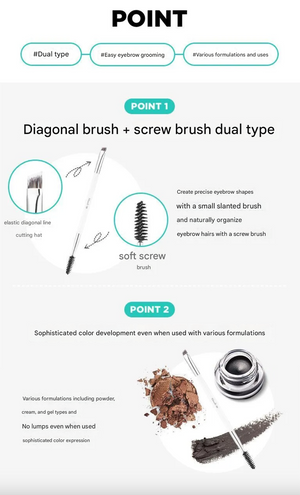 Dual Eyebrow Brush 590