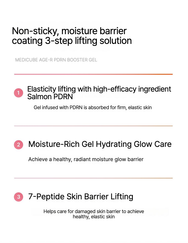 PDRN Booster Gel - Zpevňující a regenerační gelový booster s PDRN a peptidy 300ml