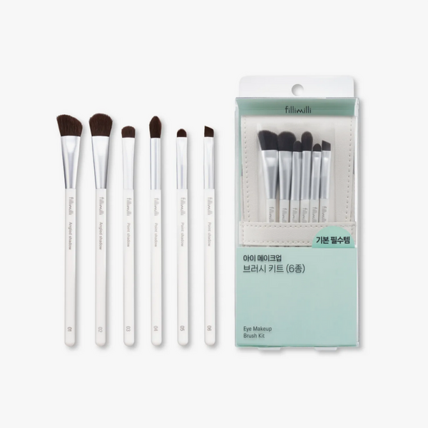 fillimilli - Eye Make Up Brush Set (6 types) - Sada 6 štětců na oči