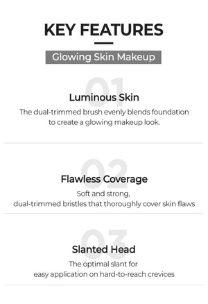 S Cutting Foundation Brush 823 - Štětec na make-up