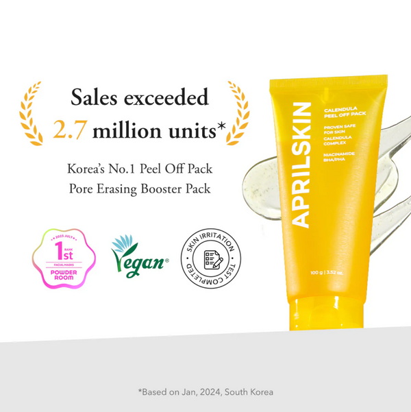 Calendula Peel Off Mask - Čisticí peel-off maska pro hladší pleť a čisté póry 100g