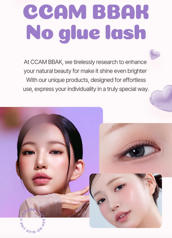 ccam bbak - No Glue Lash - Sherbet - Hypoalergenní samolepicí trsové řasy