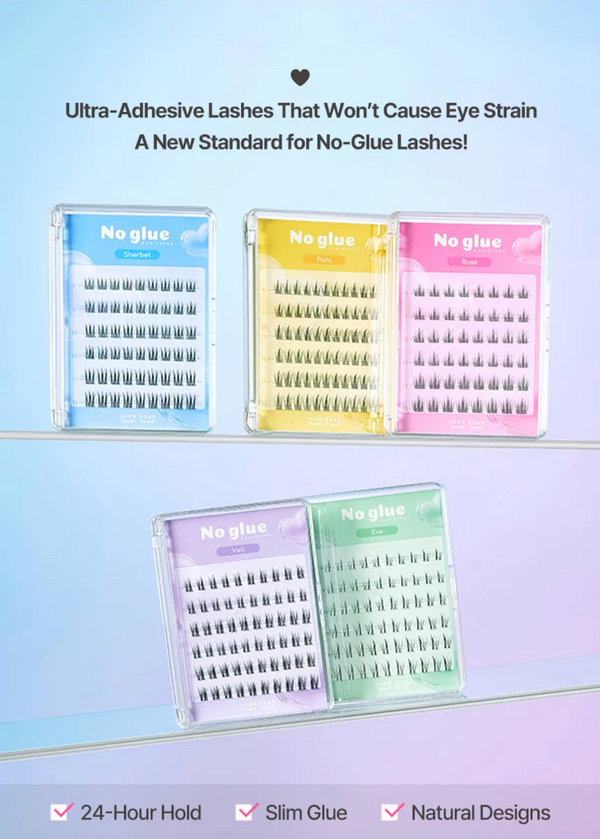 ccam bbak - No Glue Lash - Sherbet - Hypoalergenní samolepicí trsové řasy